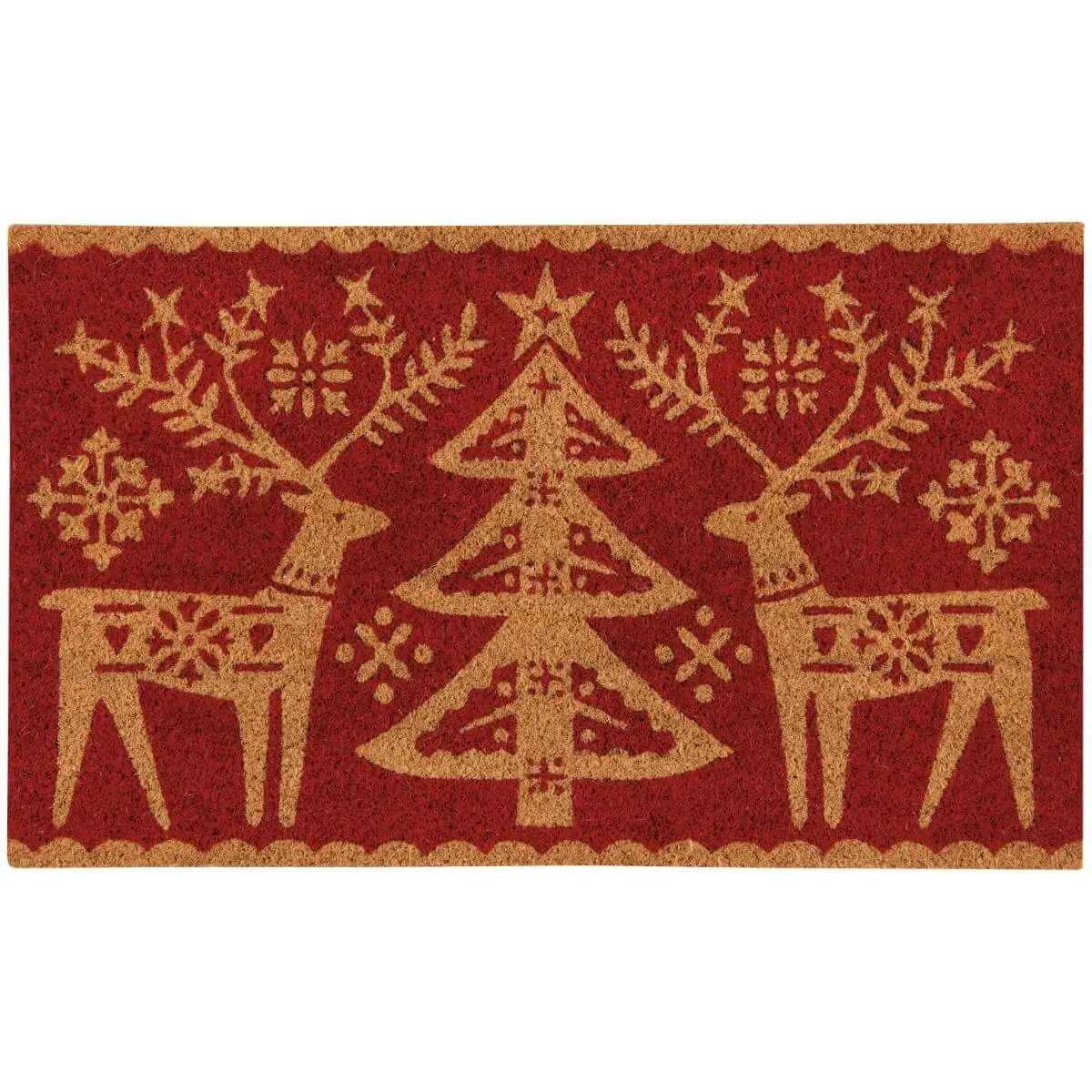 Now Designs by Christmas Monochrome Doormat | Folk Forest